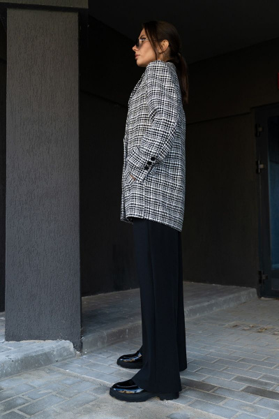 Брюки, жакет, топ Luna 127 белый_черный - фото 12