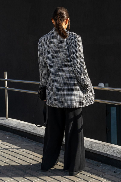 Брюки, жакет, топ Luna 127 белый_черный - фото 2