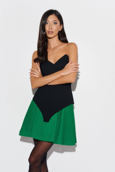 Юбка на эластичной резинке с фактурным полотном и подкладкой ANNETE A1119 - фото 2