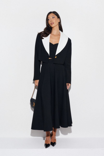 Юбка свободного кроя с подкладкой из полотна ANNETE A1127 - фото 5