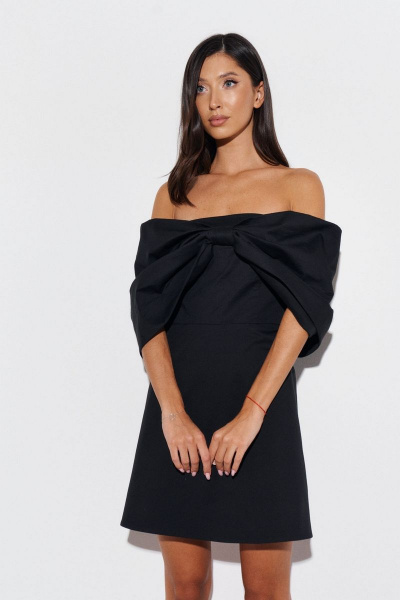 Платье нарядное полуприлегающего силуэта с бантом ANNETE A3472 - фото 5