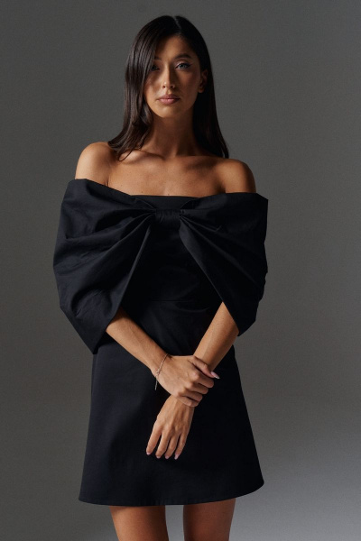 Платье нарядное полуприлегающего силуэта с бантом ANNETE A3472 - фото 4