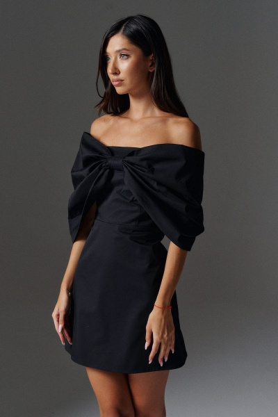 Платье нарядное полуприлегающего силуэта с бантом ANNETE A3472 - фото 3