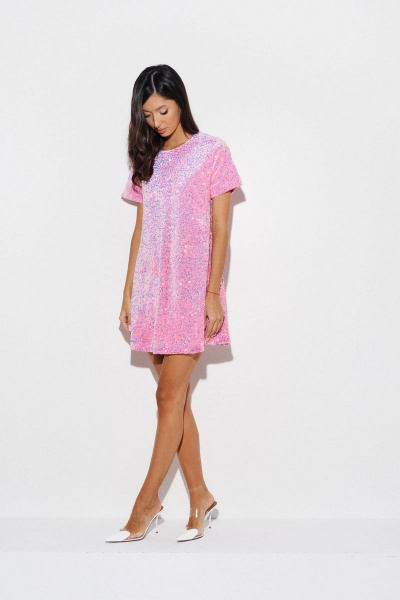 Платье нарядное с пайетками полуприлегающего силуэта ANNETE A3475 - фото 4