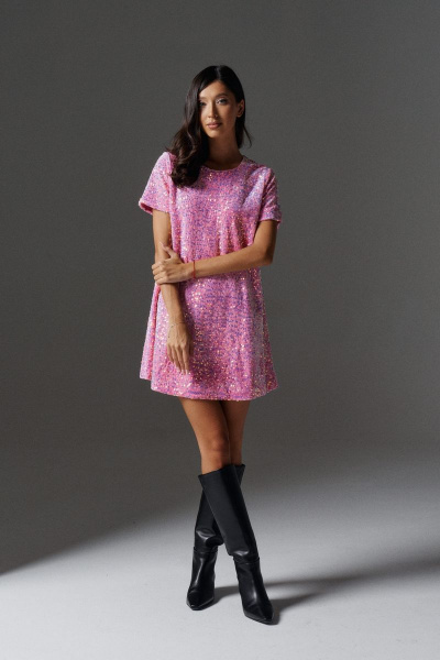 Платье нарядное с пайетками полуприлегающего силуэта ANNETE A3475 - фото 2