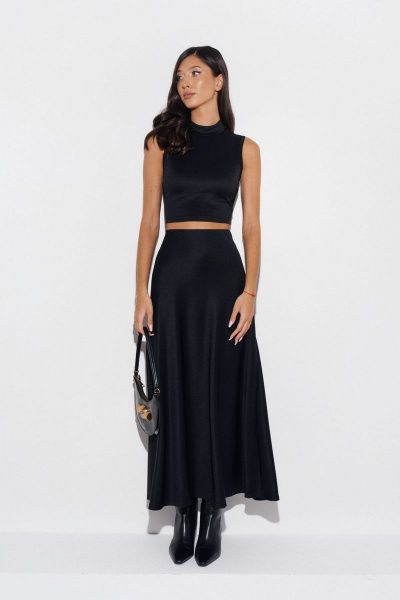 Нарядный комплект: топ и юбка в черном цвете ANNETE A4172 - фото 4