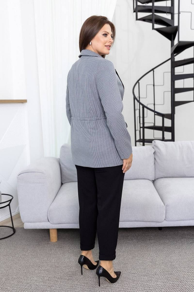 Жакет Daloria 7056 серый-черный - фото 2