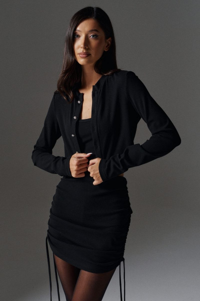 Нарядный костюм 2-ка: укороченный топ и прилегающая юбка ANNETE A5246 - фото 3