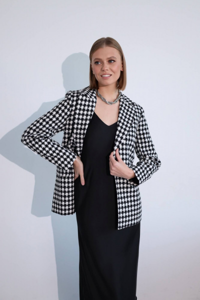 Женский жакет в стиле деловой классики с пуловерой PUR PUR 11-236/2 - фото 3