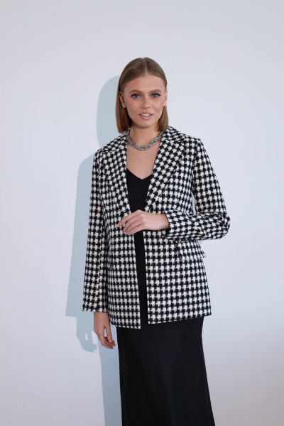 Женский жакет в стиле деловой классики с пуловерой PUR PUR 11-236/2 - фото 2