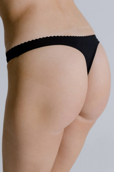 Трусы-стринги с вышивкой из микрофибры Леди Леда 124-2st - фото 3