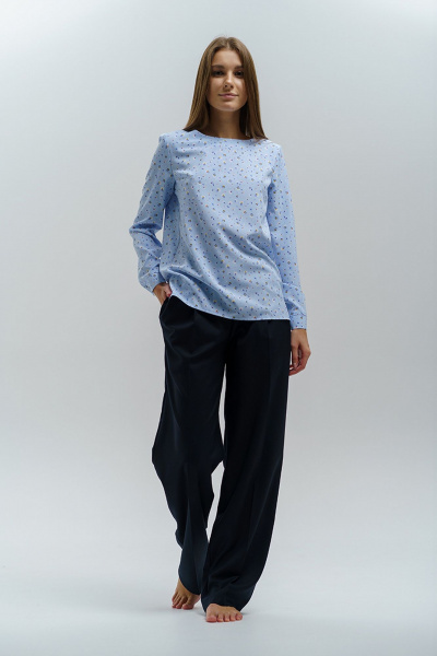 Блуза Manika Belle 301А44/3 голубой - фото 5
