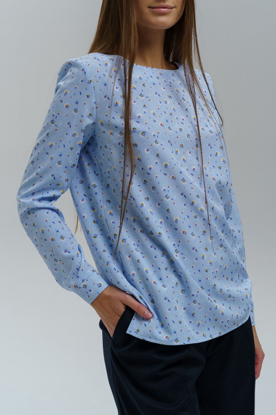 Блуза Manika Belle 301А44/3 голубой - фото 3