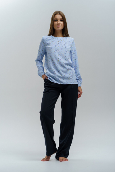 Блуза Manika Belle 301А44/3 голубой - фото 1