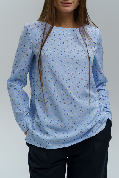 Блуза Manika Belle 301А44/3 голубой - фото 2