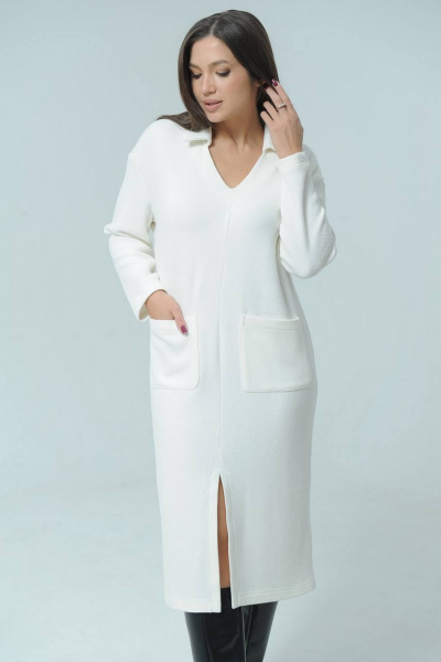 Платье Ma Сherie 4033 молочный - фото 5