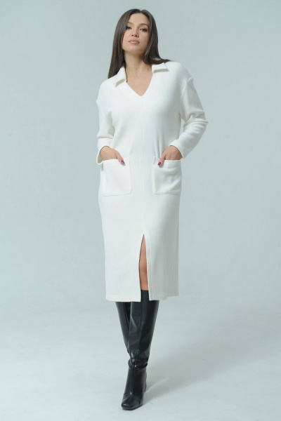 Платье Ma Сherie 4033 молочный - фото 4