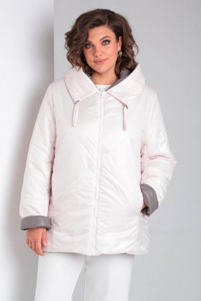 Куртка Диомант 1914 беж+какао - фото 4