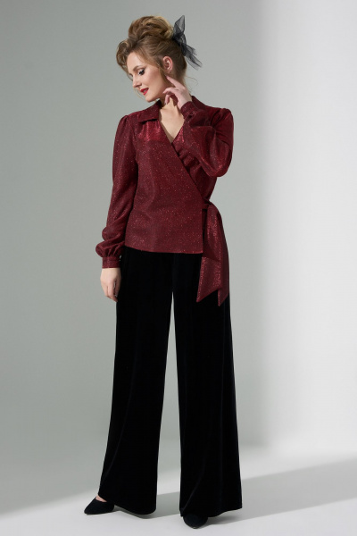 Блуза Euromoda 484 красный - фото 3