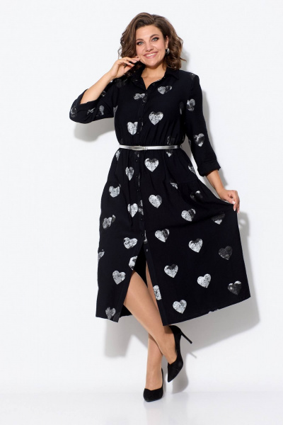 Платье Koketka i K 1102 черный - фото 7