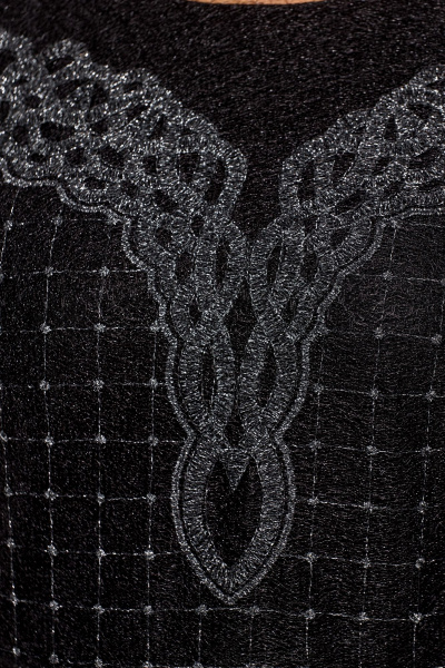 Платье-футляр и гипюровое платье с кружевами нарядный комплект Solomeya Lux 955 черный - фото 3