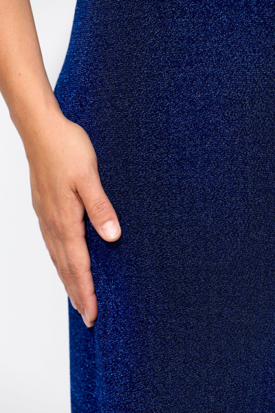 Платье-футляр и гипюровое платье с кружевами изысканный комплект Solomeya Lux 955 электрик - фото 8