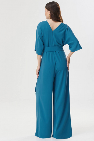 Комбинезон нарядный с расширенными брюками и запахом Lyushe 3615 - фото 6