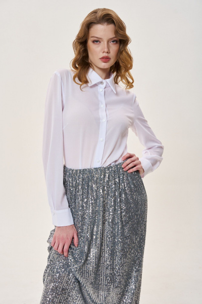 Юбка FLAIM 1025.01 серебро - фото 19