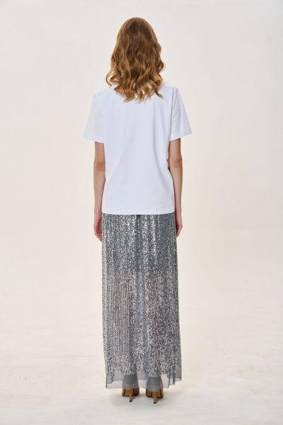 Юбка FLAIM 1025.01 серебро - фото 9