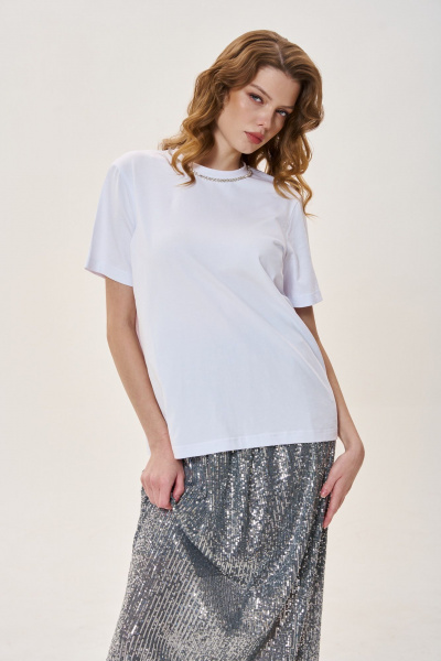 Юбка FLAIM 1025.01 серебро - фото 7