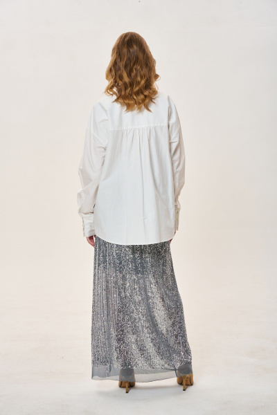 Юбка FLAIM 1025.01 серебро - фото 3