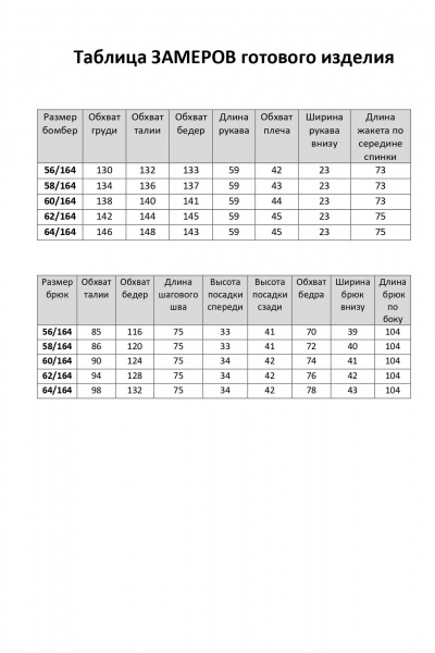 Брюки, бомбер Элль-стиль 2252/1 синий_океан/черный - фото 3