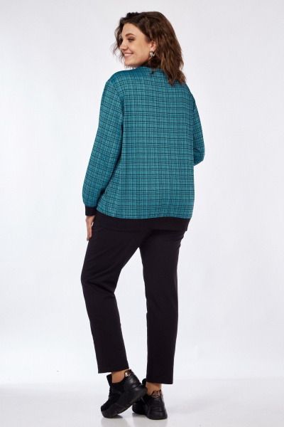 Брюки, бомбер Элль-стиль 2252/1 синий_океан/черный - фото 7