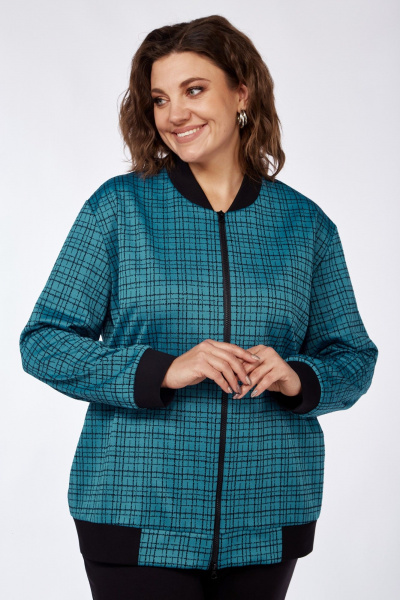 Брюки, бомбер Элль-стиль 2252/1 синий_океан/черный - фото 6