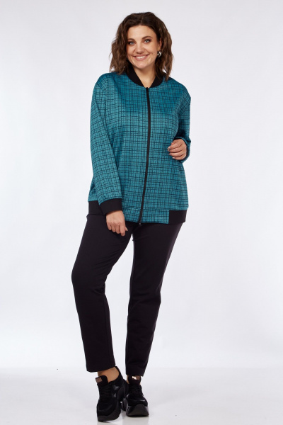 Брюки, бомбер Элль-стиль 2252/1 синий_океан/черный - фото 4