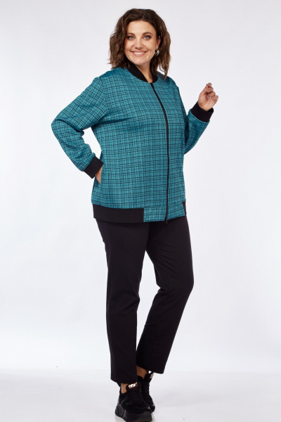 Брюки, бомбер Элль-стиль 2252/1 синий_океан/черный - фото 2