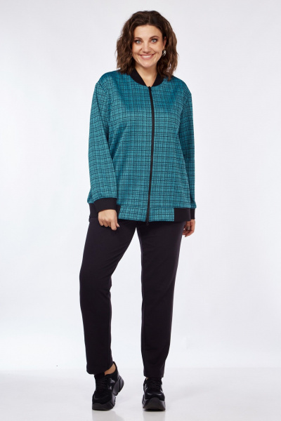 Брюки, бомбер Элль-стиль 2252/1 синий_океан/черный - фото 1