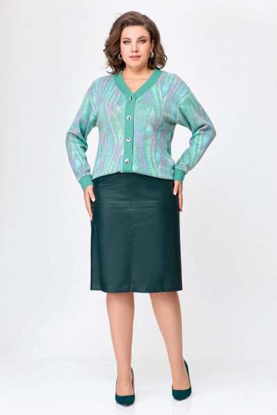 Юбка Swallow 701 темно-зеленый - фото 12