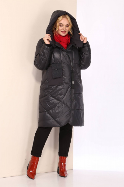 Пальто Shetti 2136 графит - фото 3