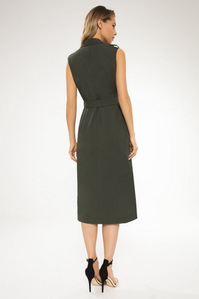 Платье LaVeLa L10111 темно-зеленый - фото 3