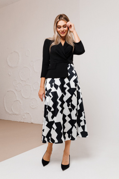 Платье Ambera Style 1034B ромбы - фото 1