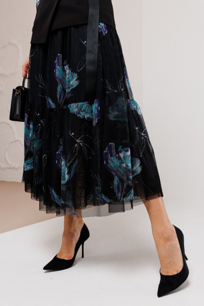 Жакет, юбка Ambera Style 2055 черный - фото 8