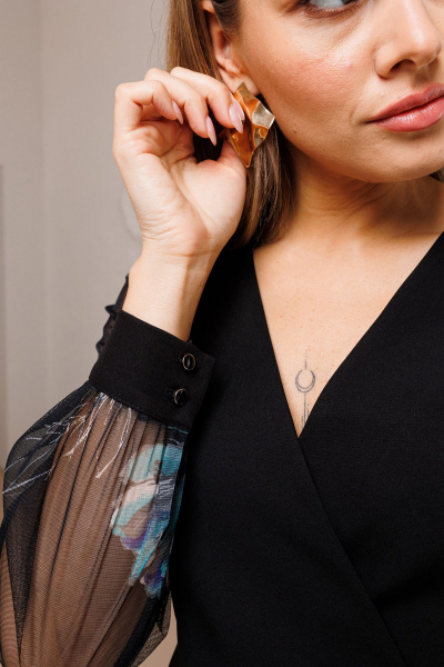 Жакет, юбка Ambera Style 2055 черный - фото 7