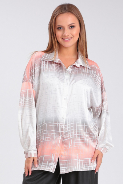 Брюки палаццо из смесовой ткани с складками и карманами Angelina & Сompany 923 - фото 4