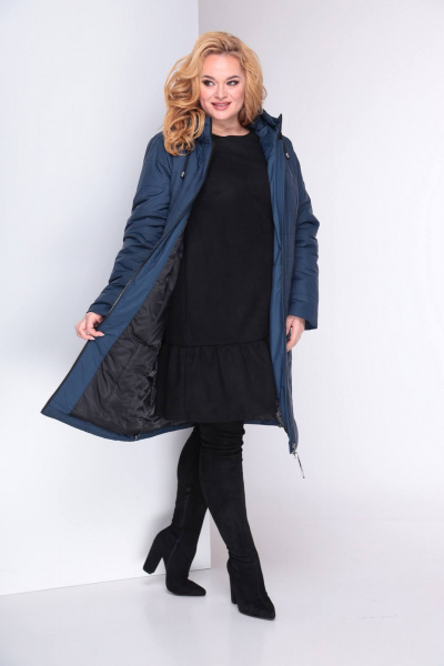 Пальто Shetti 2027 синий - фото 5