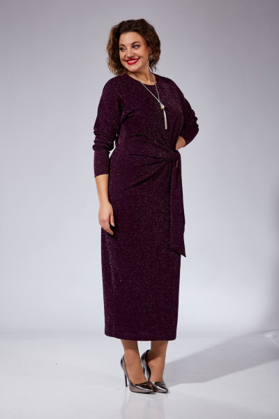 Платье VI ORO VR-1101 баклажан - фото 6