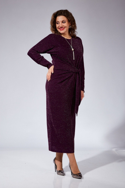 Платье VI ORO VR-1101 баклажан - фото 5