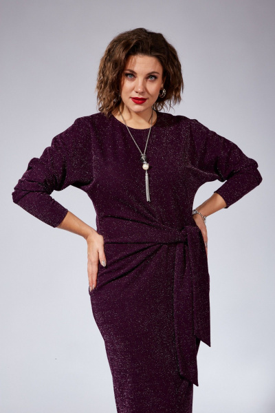 Платье VI ORO VR-1101 баклажан - фото 11