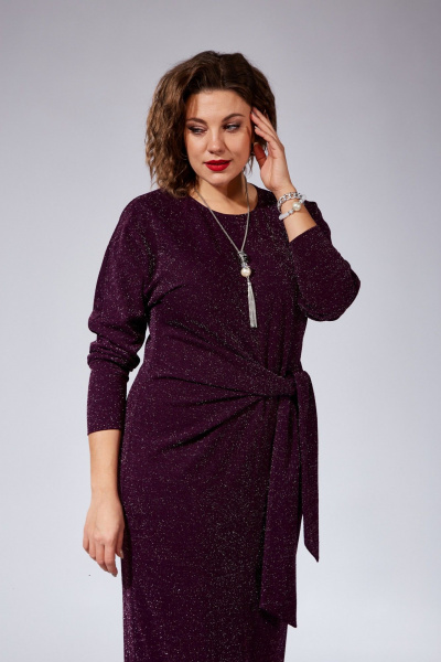 Платье VI ORO VR-1101 баклажан - фото 9