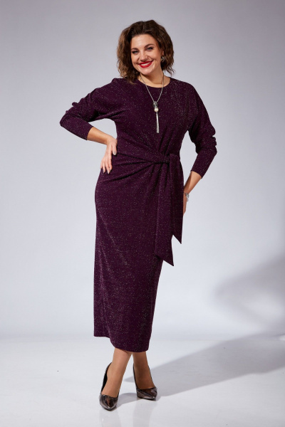 Платье VI ORO VR-1101 баклажан - фото 2